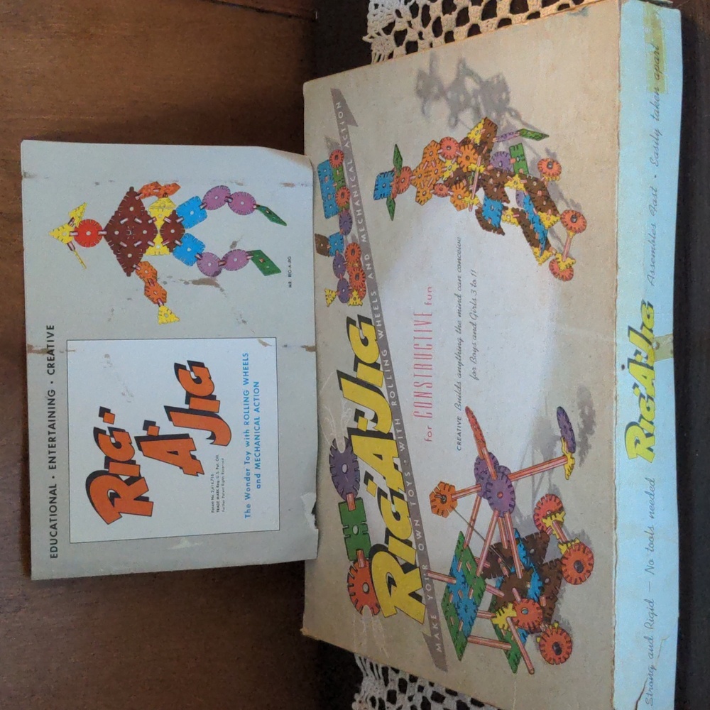 Vintage Rig-A-Jig Construction Toy